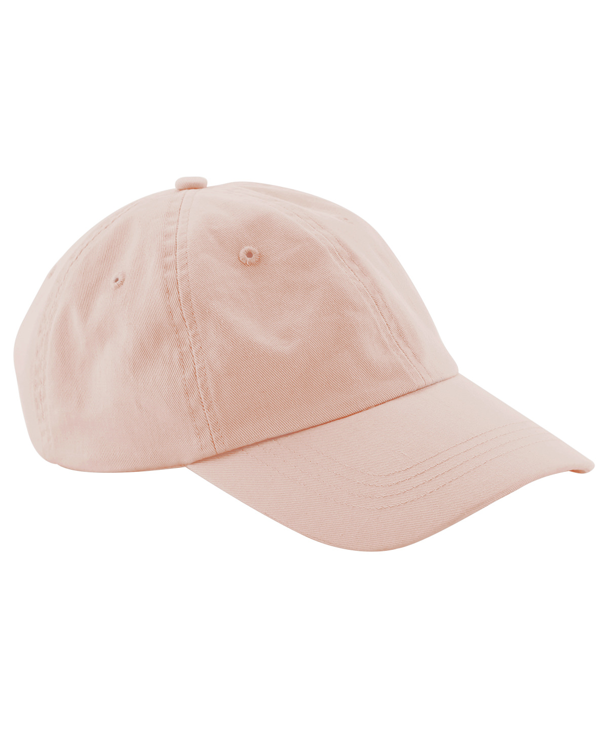 Junior low-profile 6-panel dad cap Peach
