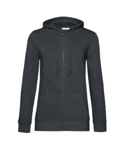 B&C Inspire Zipped Hood /women Asphalt