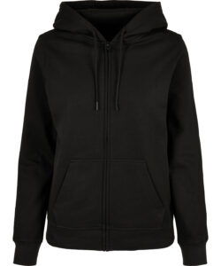 Women’s basic zip hoodie Black