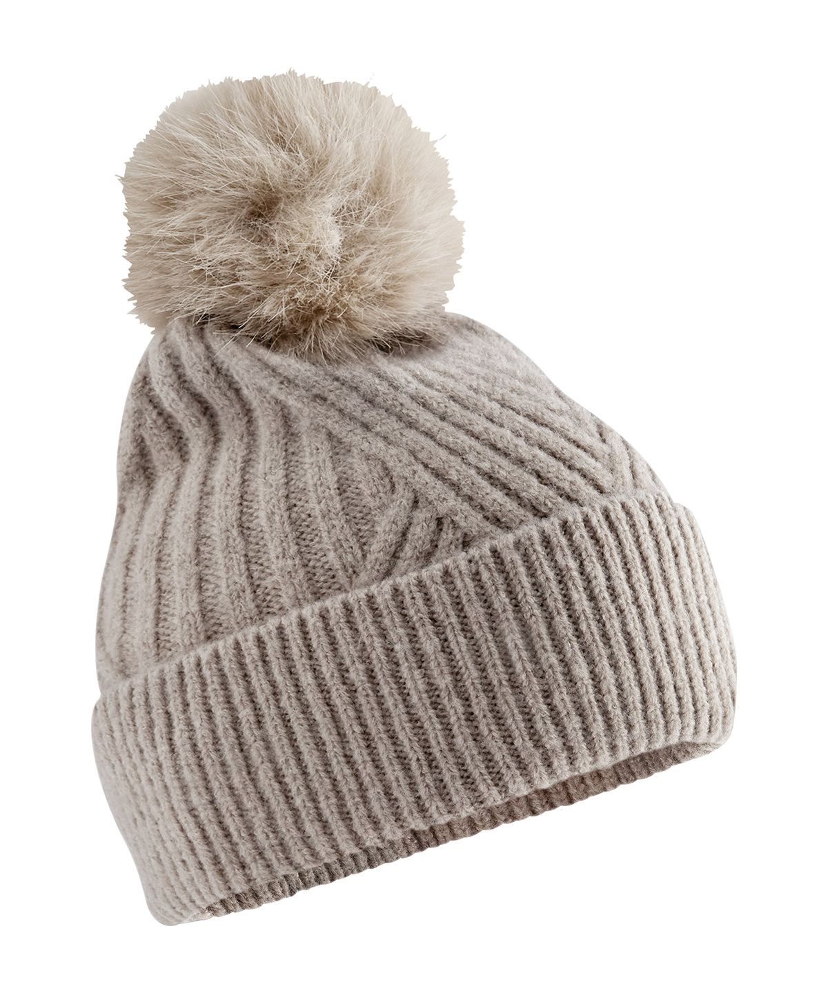 Snow luxe beanie Natural Stone