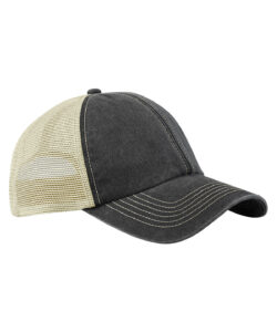 6-panel vintage trucker Vintage Black/Stone