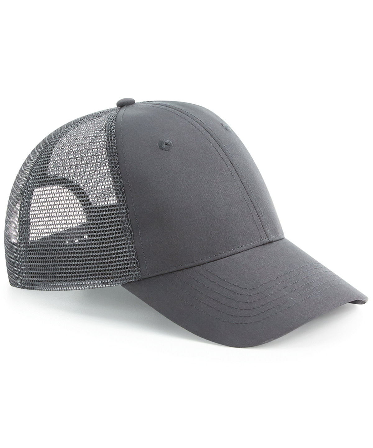Recycled urbanwear 6-panel snapback trucker Graphite Grey