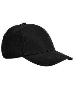 EarthAware® classic organic cotton 5-panel cap Black