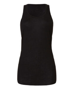 Flowy racerback tank top Black