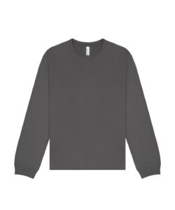 Unisex long sleeve heavy tee Asphalt