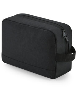 Recycled essentials wash bag Black