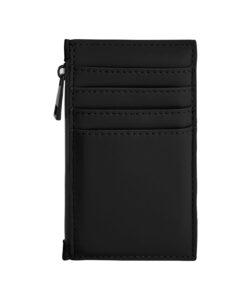 Matte PU card holder Black