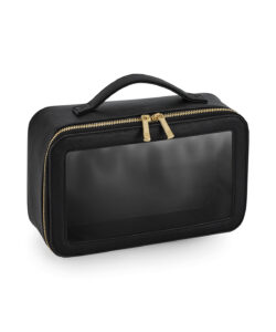 Boutique clear window travel case Black