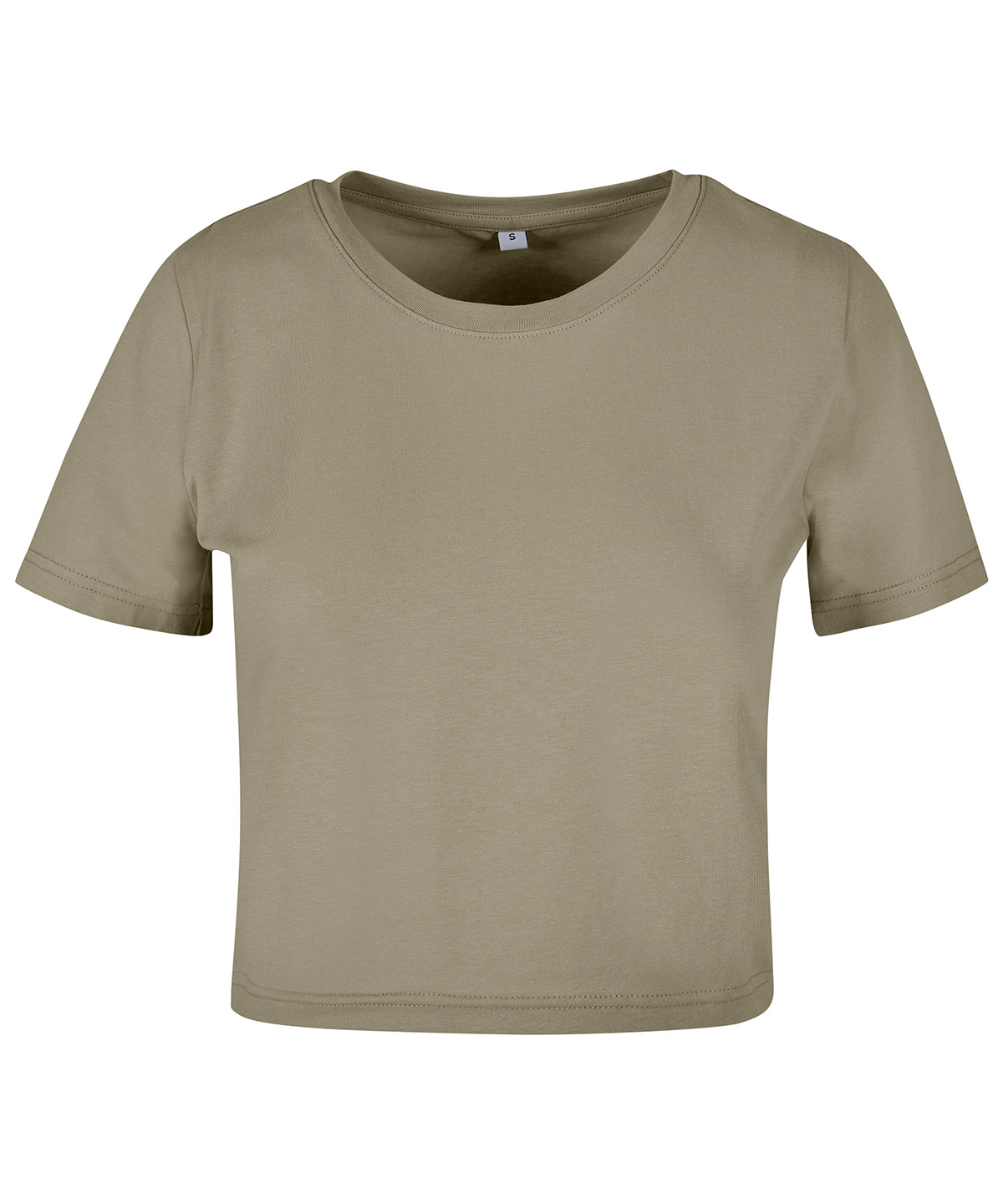 Women's cropped tee Pale Olive