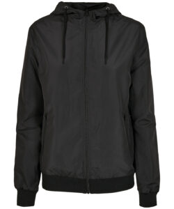 Women's recycled windrunner Black/Black