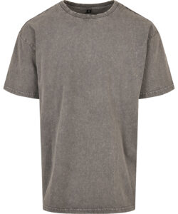 Acid washed heavy oversized tee Asphalt