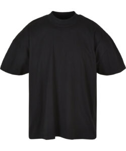Oversized mock neck tee Black