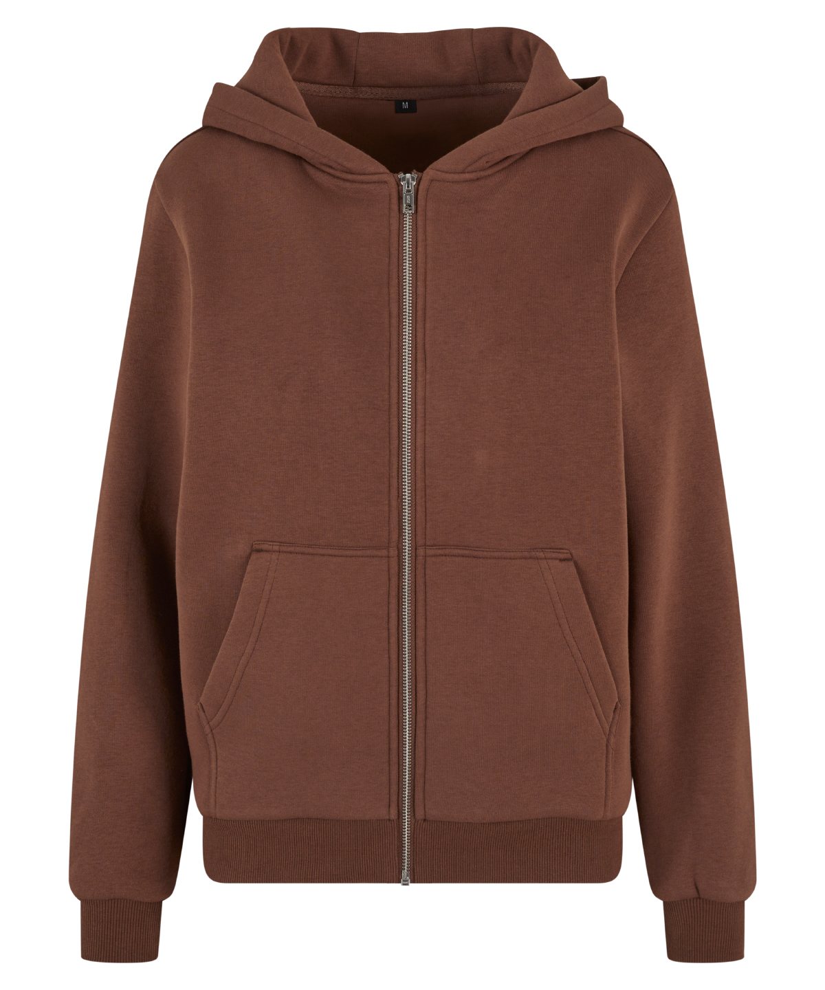 Women’s fluffy zip hoodie Chocolate Brown