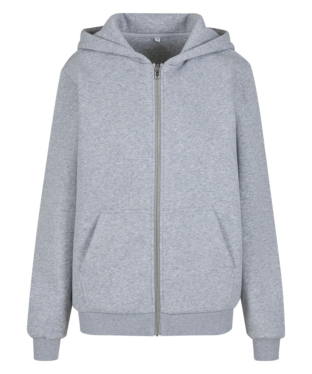 Women’s fluffy zip hoodie Heather Grey