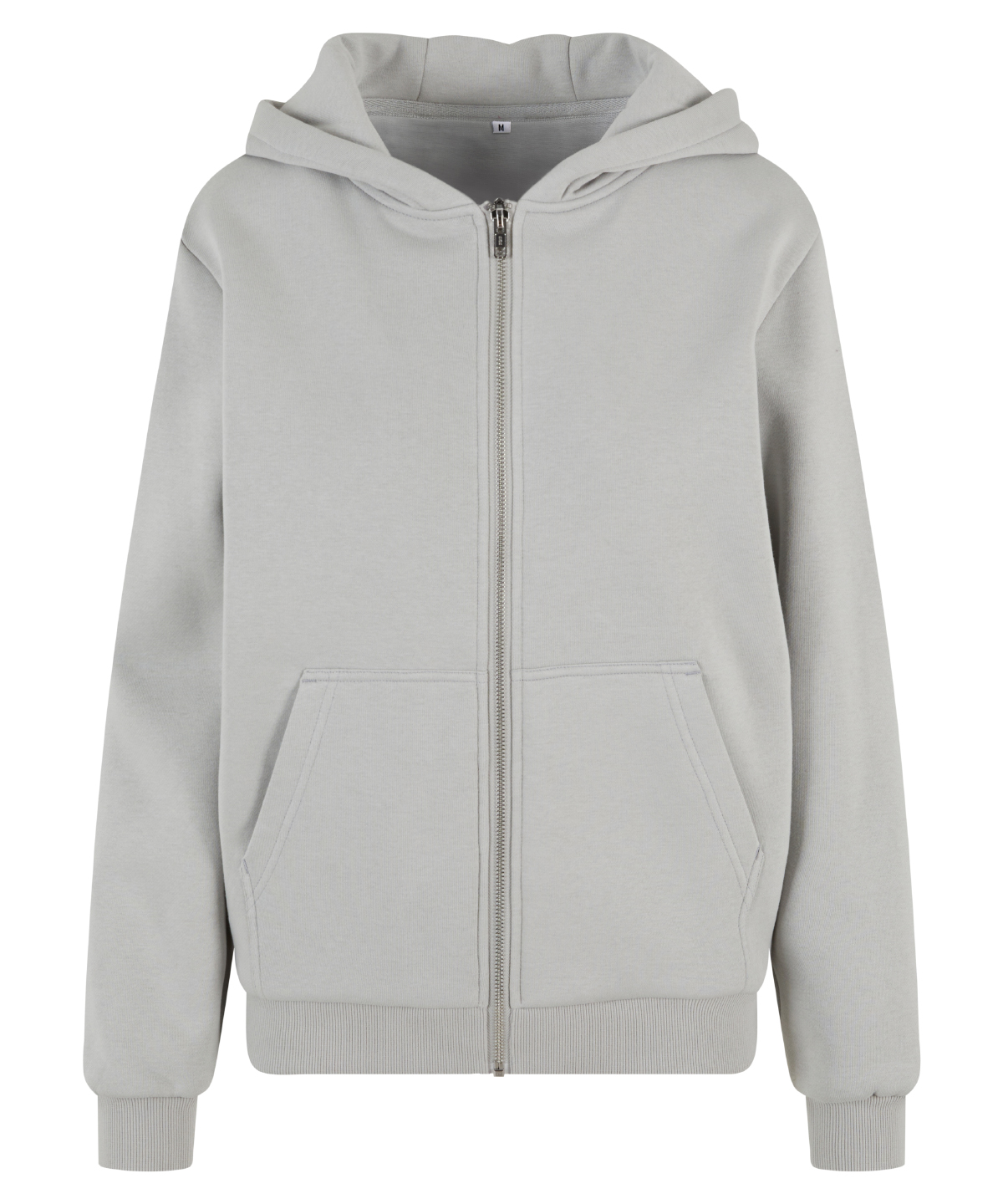 Women’s fluffy zip hoodie Light Asphalt