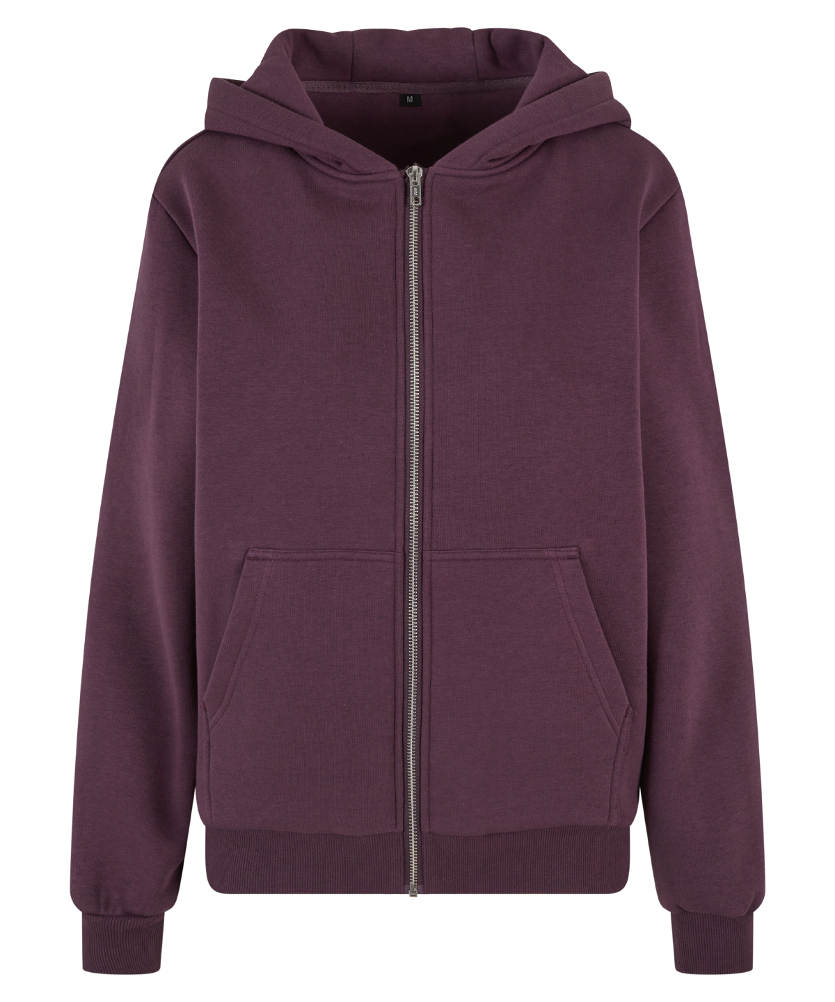Women’s fluffy zip hoodie Plum Purple