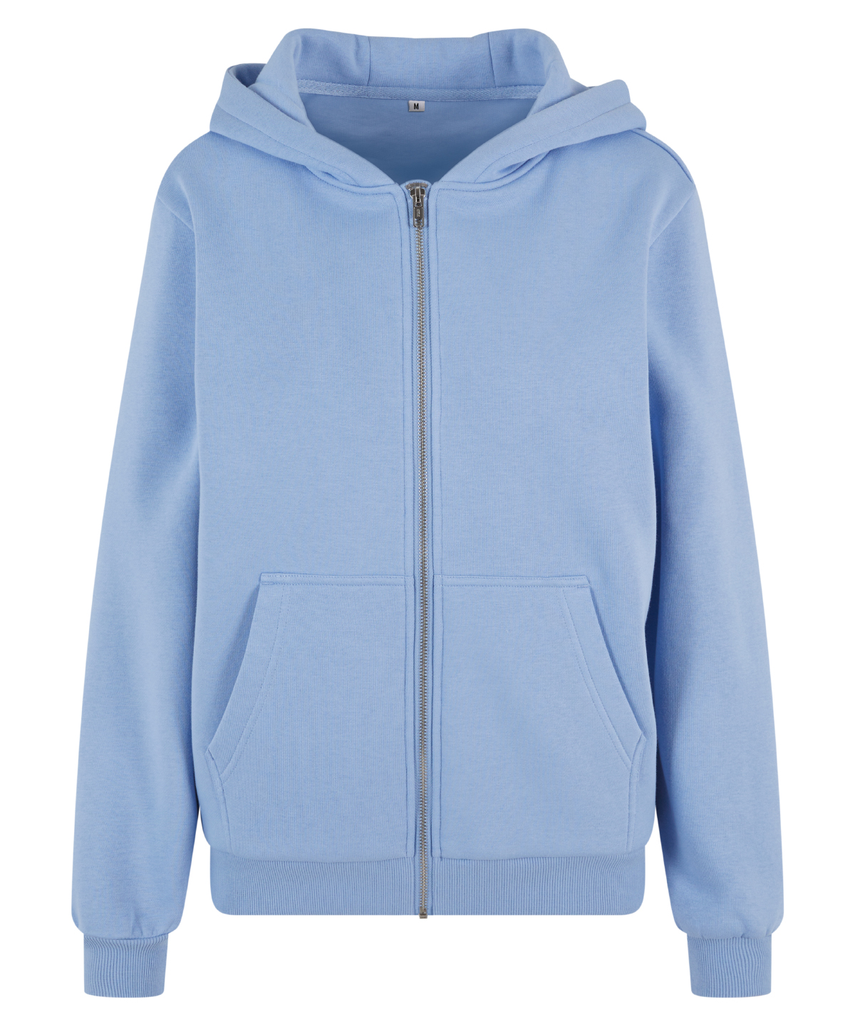Women’s fluffy zip hoodie Powder Blue