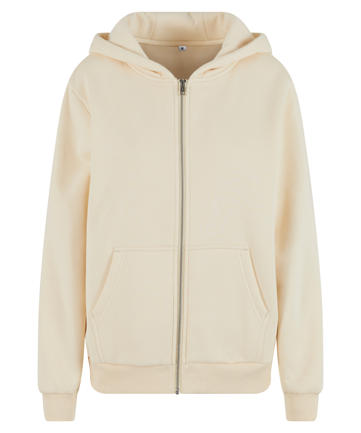 Women’s fluffy zip hoodie White Sand