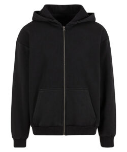 Vintage heavy zip hoodie Black