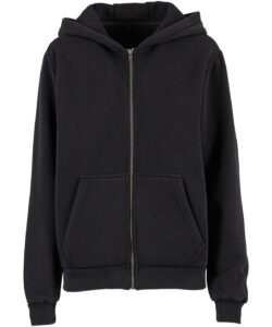 Women’s vintage heavy zip hoodie Black