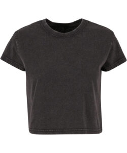  Women’s vintage cropped tee Black