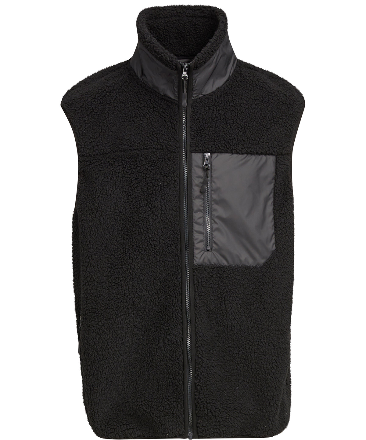 Bonded sherpa vest Black