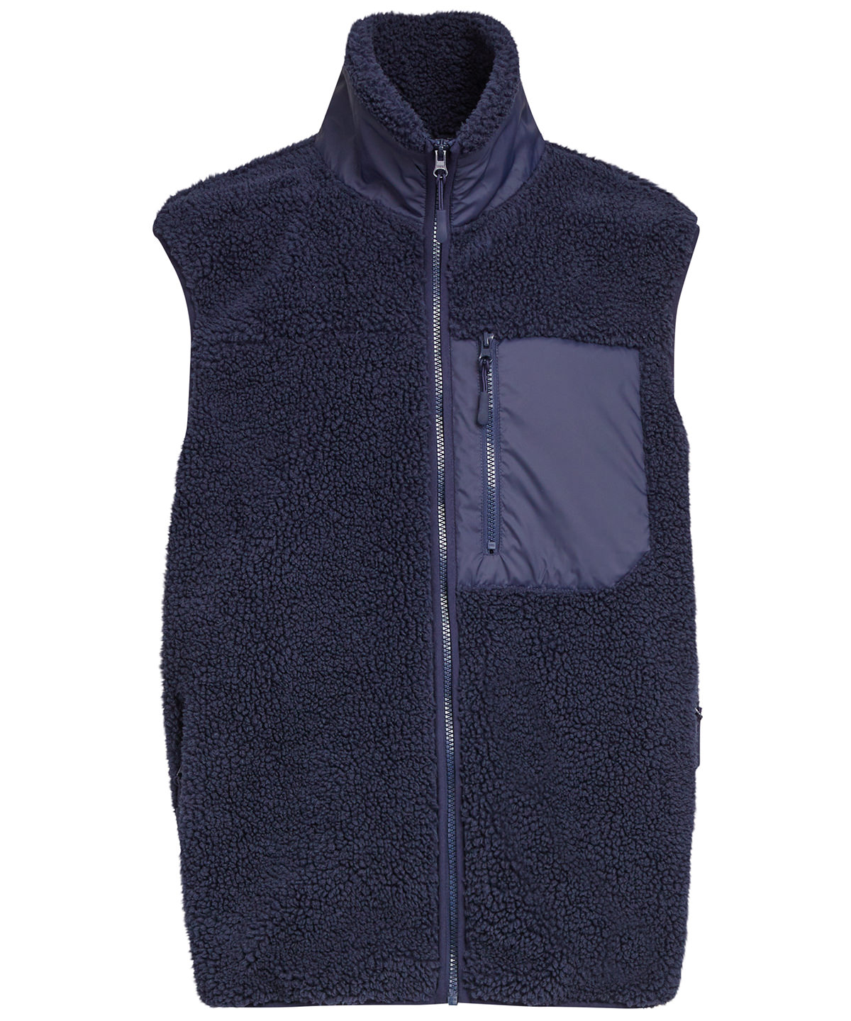 Bonded sherpa vest Navy