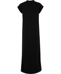 Women’s Sorona long extended shoulder dress Black
