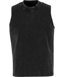 Women’s vintage washed sleeveless tee Black