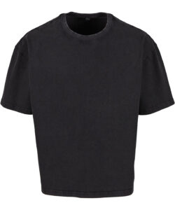 Vintage cropped heavy oversized tee Black
