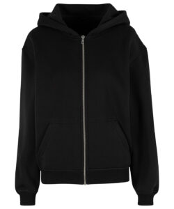 Women’s loose-fit zip hoodie Black