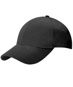 Front crested cap Black