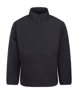 1/2-zip microfleece Black