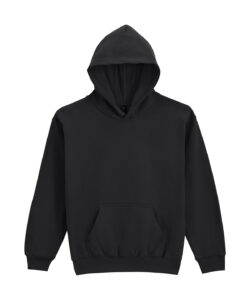 Softstyle™ midweight fleece youth hoodie Black