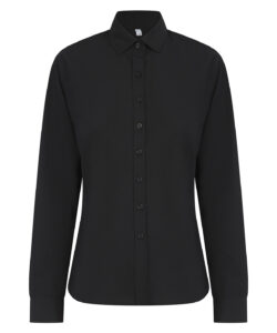 Women’s long sleeve ‘cotton-feel’ Coolplus® shirt Black