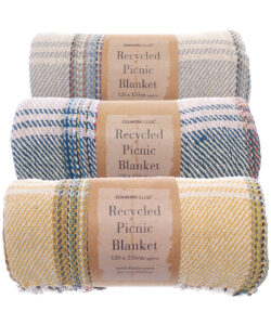 Recycled picnic blanket Mixed Fabric Colour