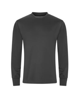 Long sleeve active T Charcoal