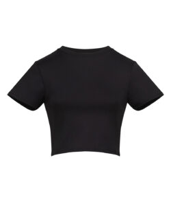 Women’s recycled cropped T Jet Black