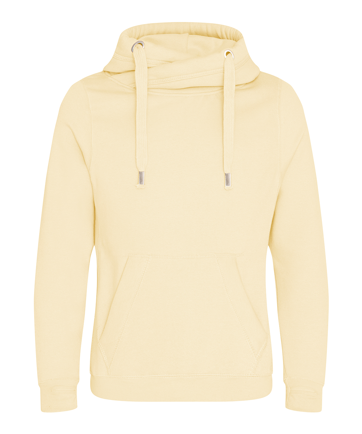 Cross neck hoodie Vanilla Milkshake