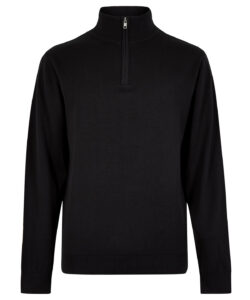 Regular fit Arundel 1/4-zip sweater Black