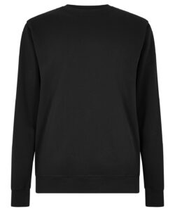 Regular fit piqué sweatshirt Black