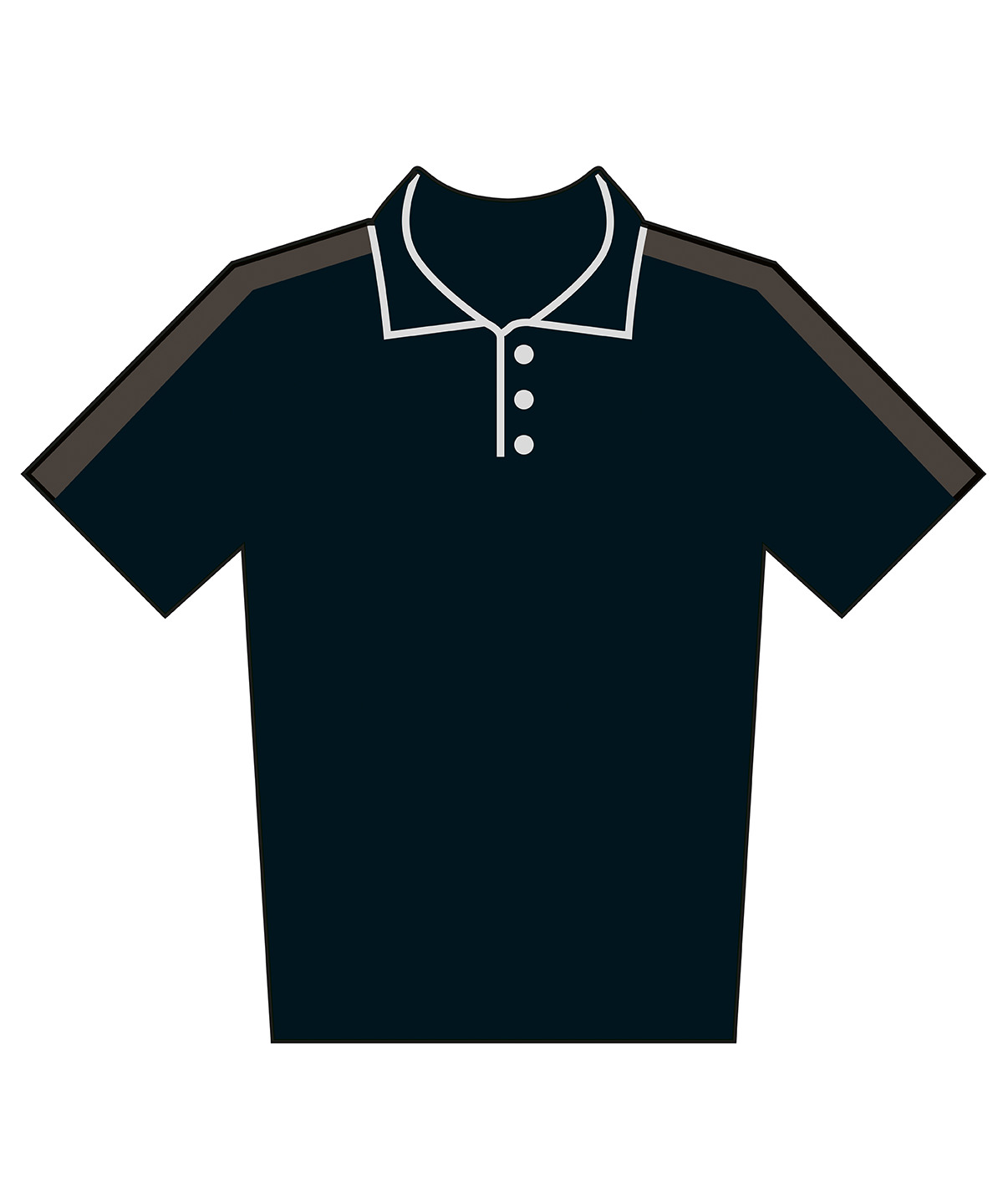 Kids team polo shirt Black/Gunmetal