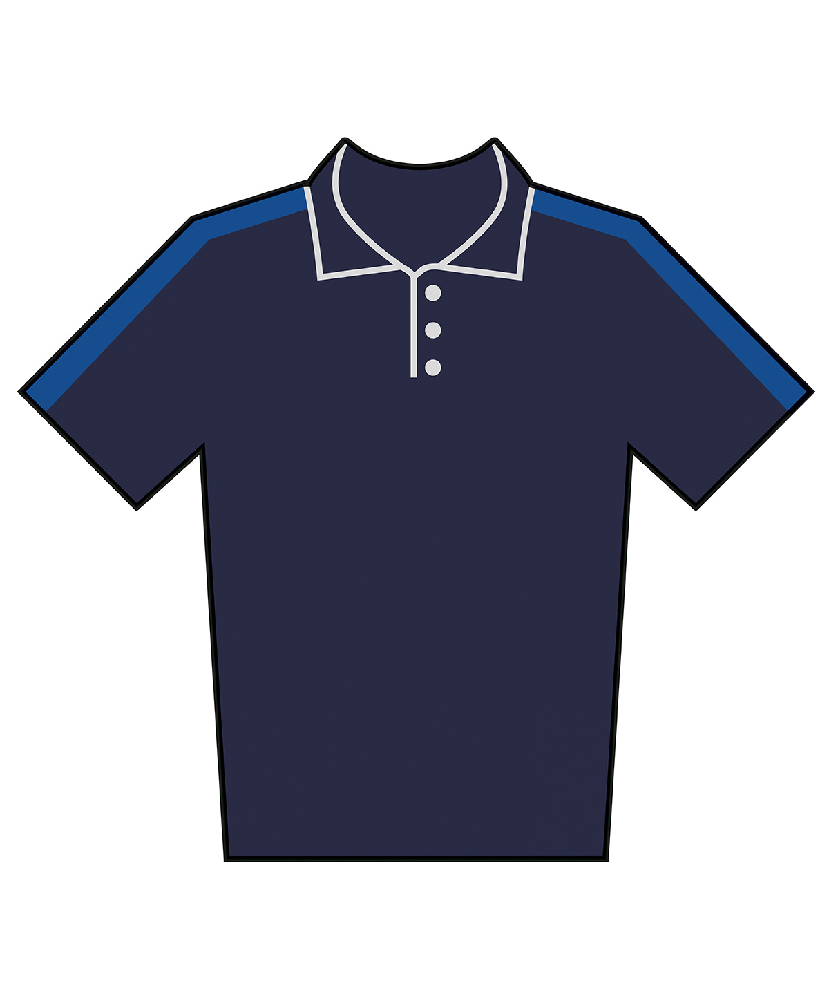 Kids team polo shirt Navy/Royal