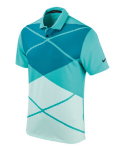 Nike Vapor argyle print polo Washed Teal/Black