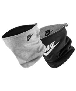 Nike neckwarmer reversible club fleece Dark Grey Heather/Black/White
