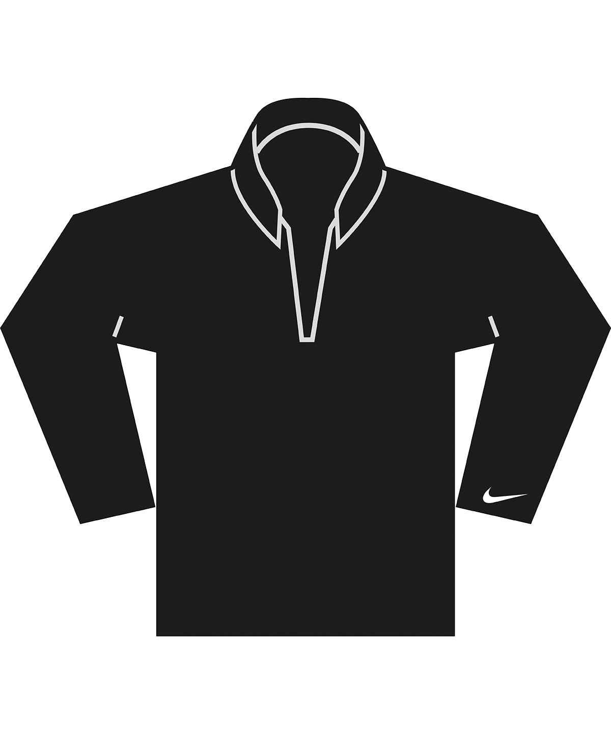 Velocity 1/2-zip top Black/White