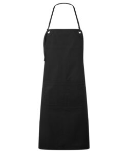 ‘Artisan’s choice’ double-pocket canvas apron Black