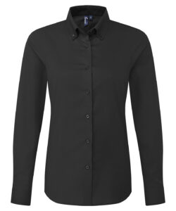 Women’s ‘Supreme’ Oxford long sleeve shirt Black
