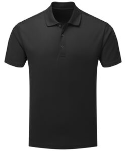Men’s Spun Dyed Recycled Polo Shirt Black