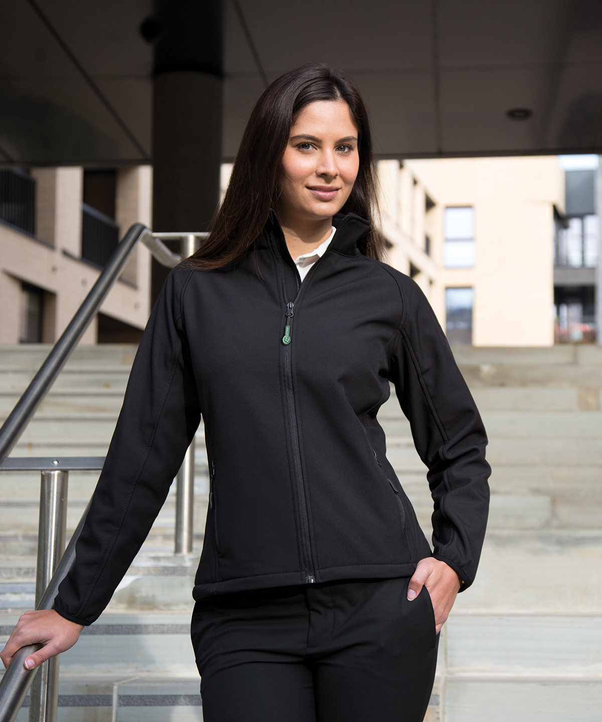 Womens printable softshell with recycled fleece inner